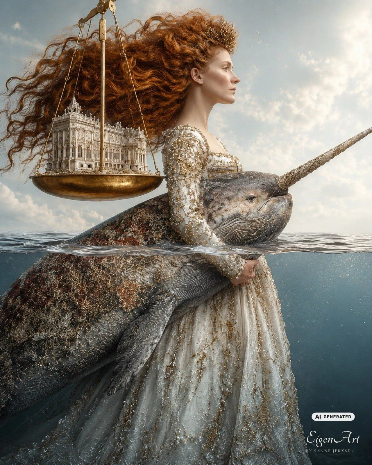 Myths of Ivory — Herrscherfigur zwischen Meer und Narwal-Symbolik